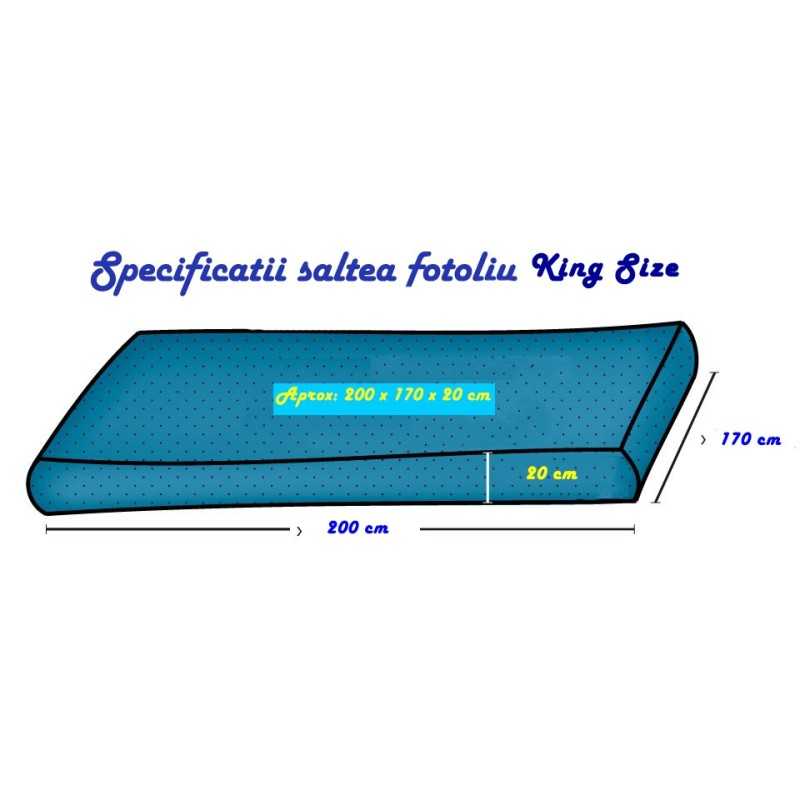 Set Fotoliu King Size cu Otoman (suport picioare)